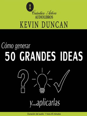 cover image of Cómo generar 50 grandes ideas y...aplicarlas
